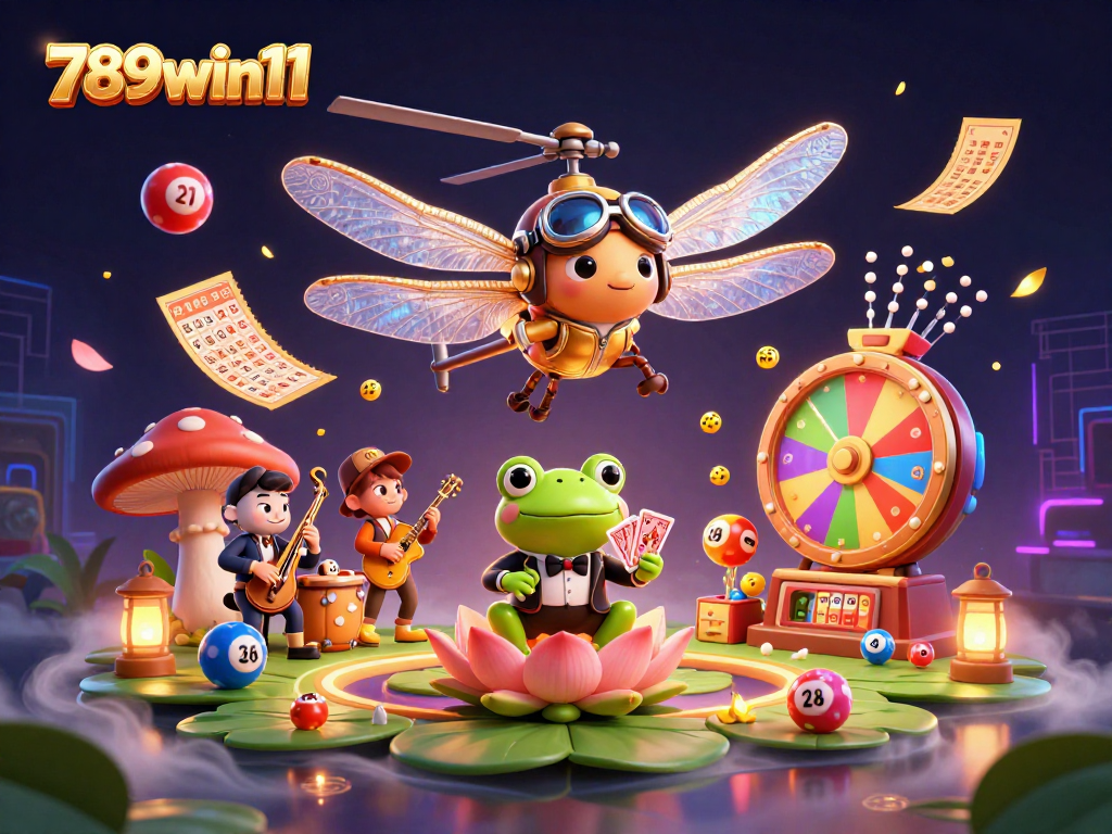Experience the excitement of 789win11 with vibrant gambling elements and dynamic characters.