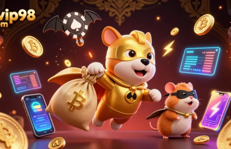 Experience exciting gameplay at rikvip98 com with a vibrant illustration of casino adventures!